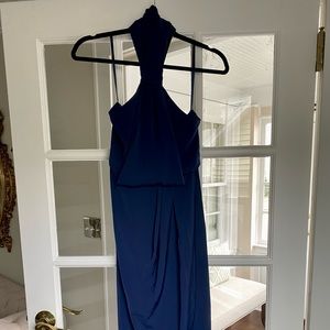SHONA JOY - Navy midi dress halter neck size 4 (AUS size 8) - New with tags!